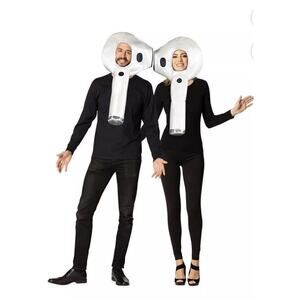 Rasta Imposta Adult Ear Buds Couple Costume - One Size Fits Most - White